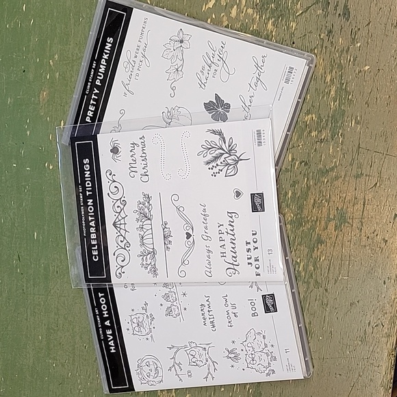 Stampin' Up! Other - 2 Stampin Up Cling Stamp Sets 1 Photopolymer Stamp Set